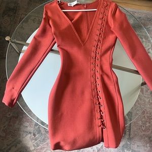 House of CB lace up dress